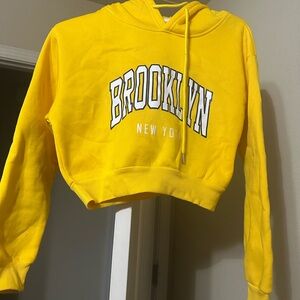 Yellow Brooklyn New York Women's Hoodie